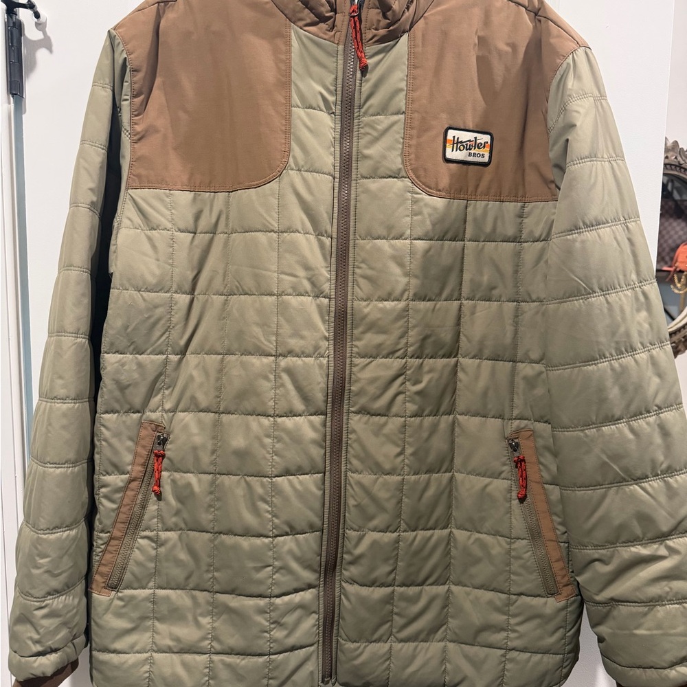Howler Brothers Merlin Primaloft Two-Tone Quilted Puffer Jacket XXL